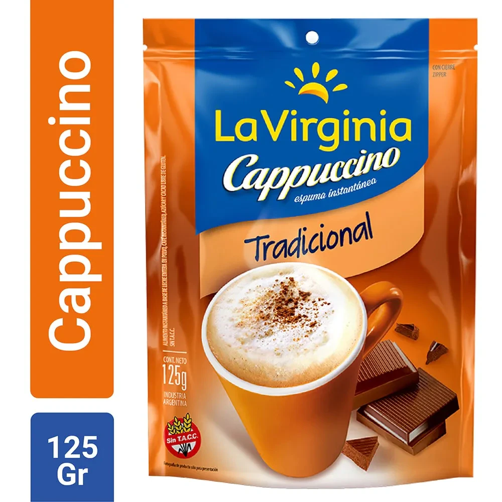 Cappuccino La Virginia 10x  1 U X Doy Pack 125g