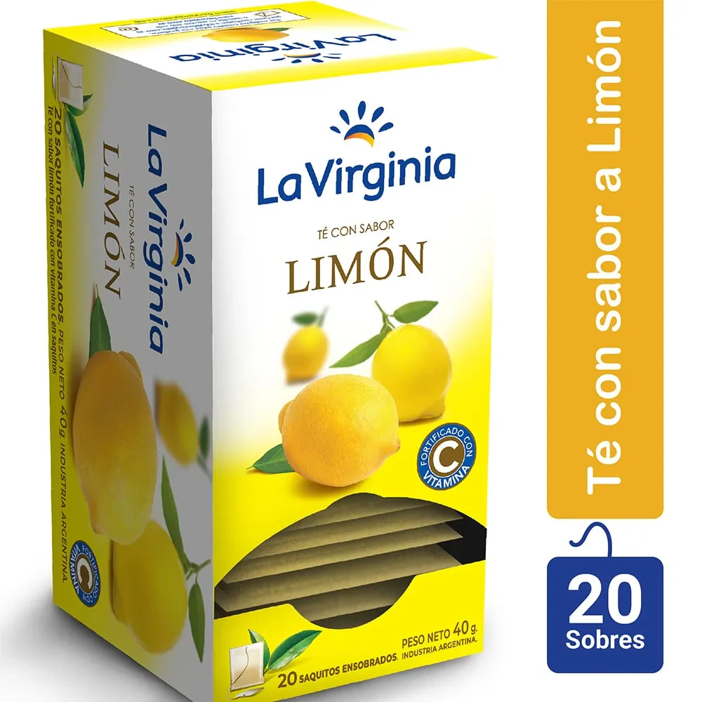 Te La Virginia 1x  1 U X Con Limon 40g