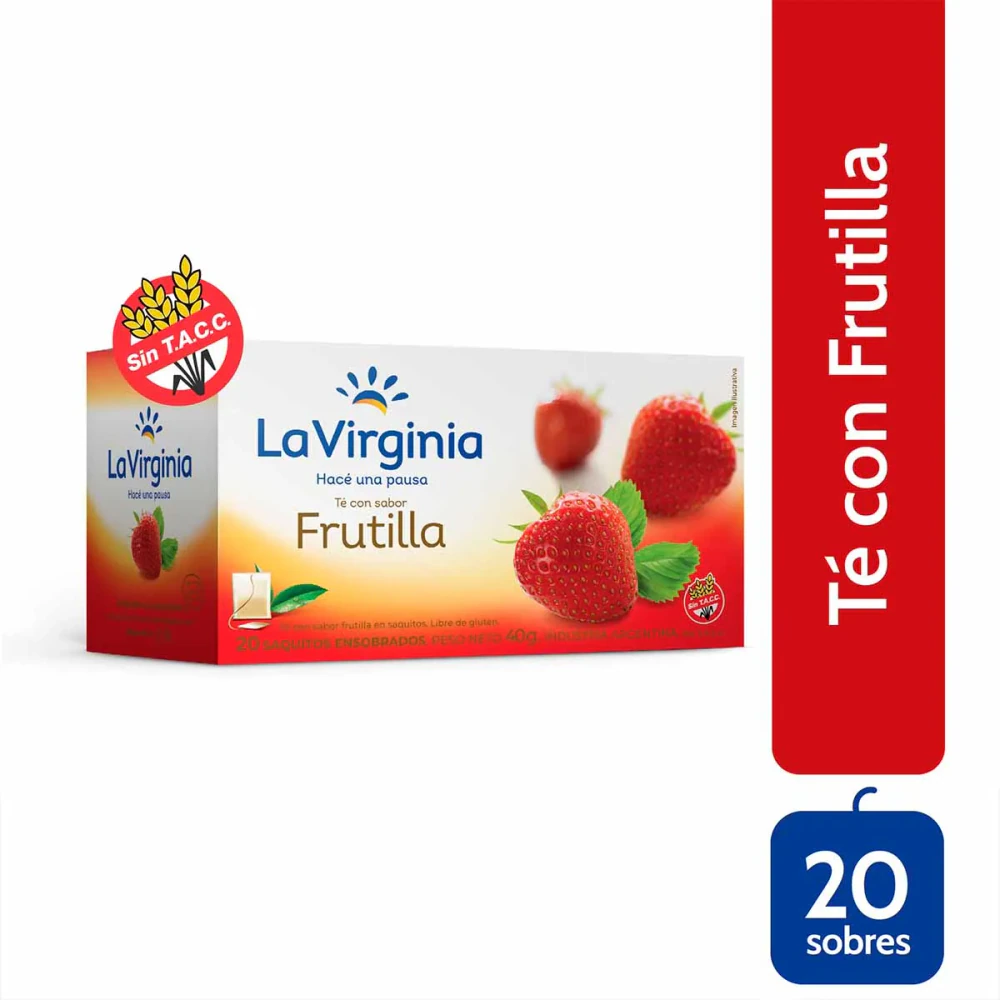 Te La Virginia 1x  1 U X Frutilla 40g