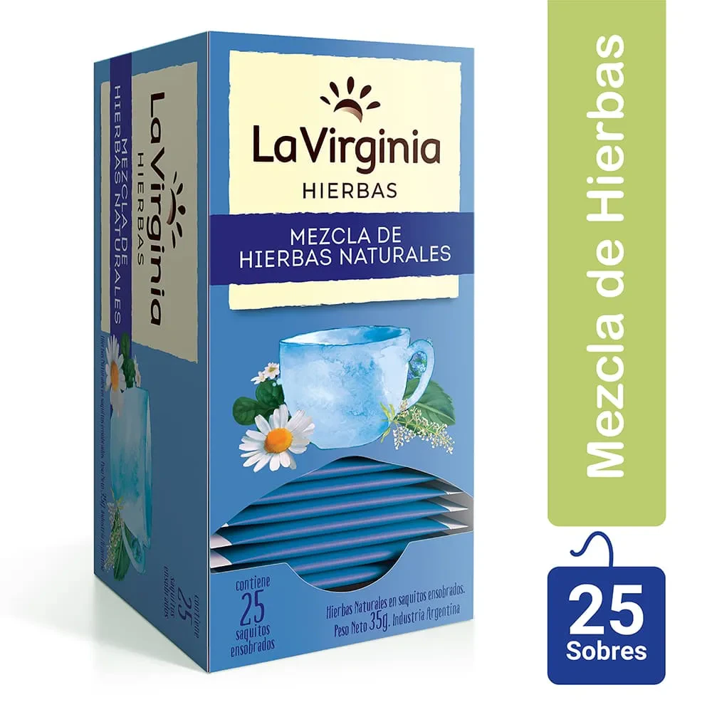 Te La Virginia 6x  1 U X Mezcla De Hierbas 35g