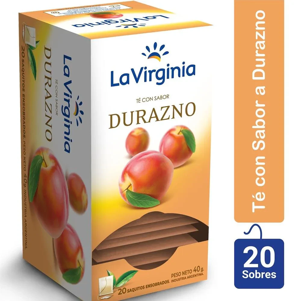 Te En Saquitos La Virginia 1x  1 U X Durazno 40g