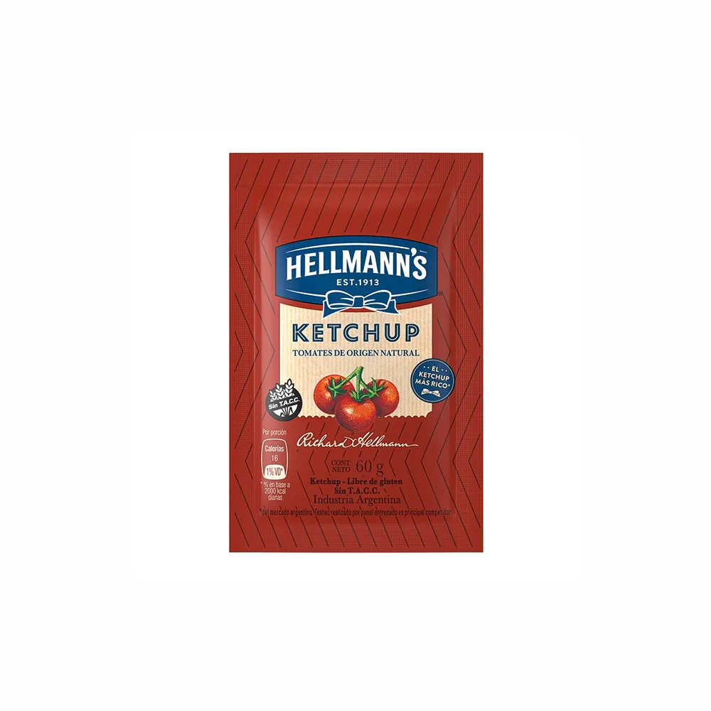 Ketchup Hellmans 12x  1 U X Sachet 60gr