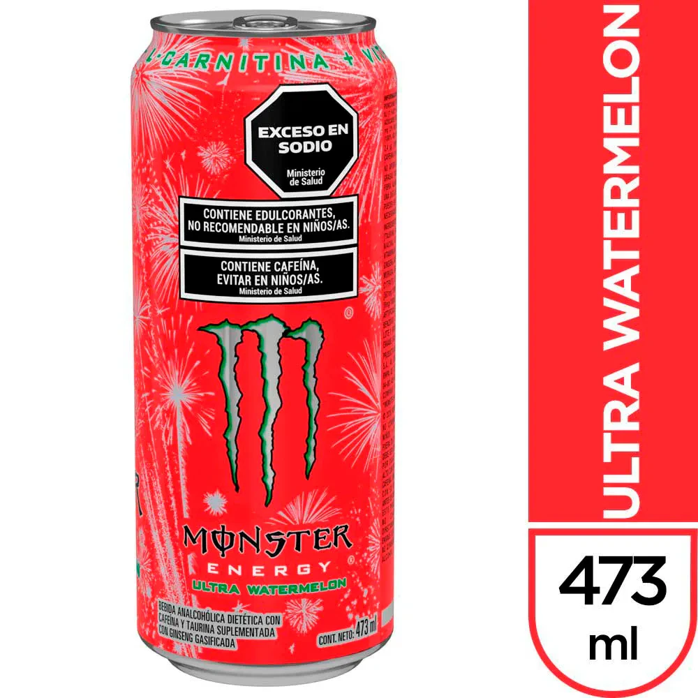 Energizante Monster 6x  6 U X 473ml Rojo