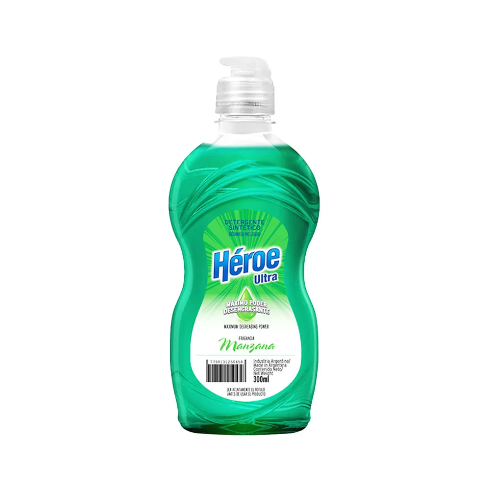 Detergente Heroe 24x  1 U X Manzana 300ml
